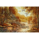Картина Домик у реки