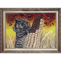 Картина Бурундучок и кукурудза