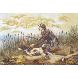 Картина Охотник с собакой