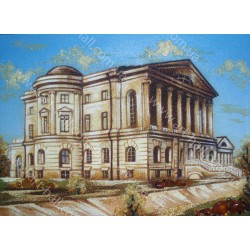 Картина здания из янтаря