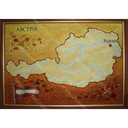 Картина Карта Австрии