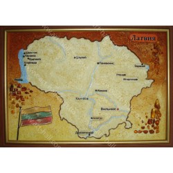 Картина Карта Латвии