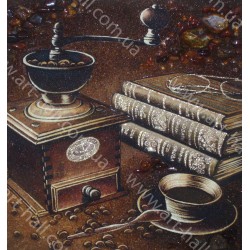 Картины книги и кофе