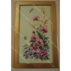 Картина «Маки и ромашки»